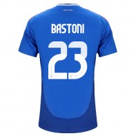 Fotbalové Dres Itálie Alessandro Bastoni #23 Domácí ME 2024 Krátký Rukáv